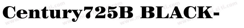 Century725B BLACK字体转换
